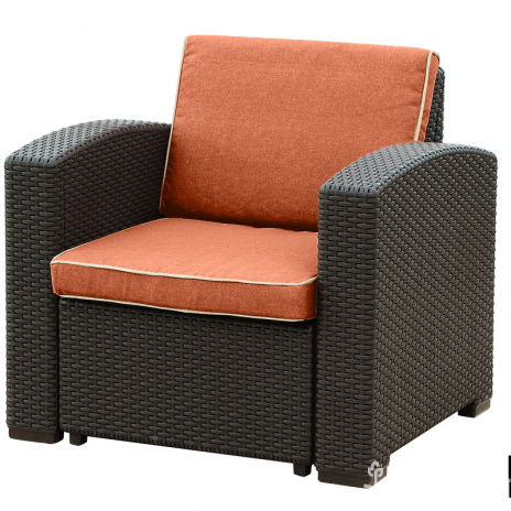 Комплект мебели Rattan Premium 4, венге, серый