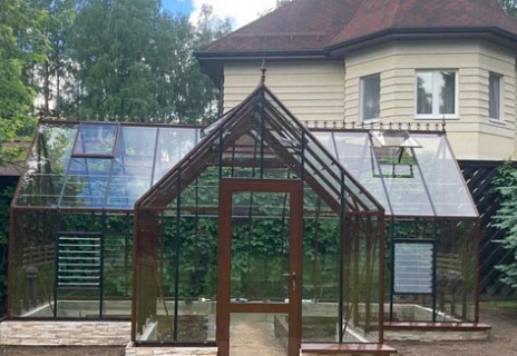 Теплица Botanik T Style 45 Standard с тамбуром Standard с комплектом купейной дверью Ботаник