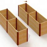 Комплект прямых грядок в теплицу Botanik Standard Ботаник 