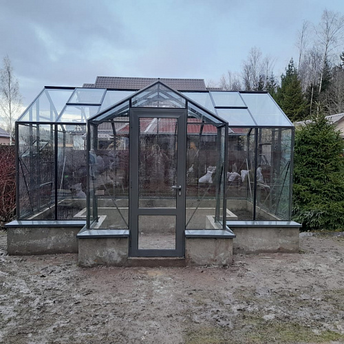 Теплица Botanik Т Maximum с минитамбуром и комплектом поворотных дверей Ботаник