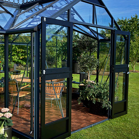 Теплица с тамбуром: Juliana Orangeri Anthracite ( Джулиана)