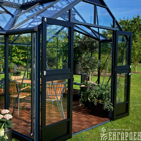 Теплица с тамбуром: Juliana Orangeri Anthracite ( Джулиана)