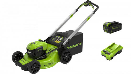 Газонокосилка аккумуляторная GREENWORKS GD40LM48SPK4