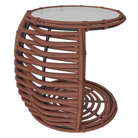 MOKKA MAJORCA боковой столик, цвет соломенный, капучино