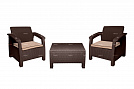 Комплект TWEET Balcony Set, цвет: белый, коричневый