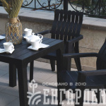 Комплект мебели b:rattan Boston Set, венге,антрацит