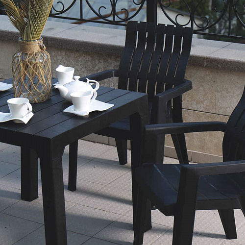 Комплект мебели b:rattan Boston Set, венге,антрацит