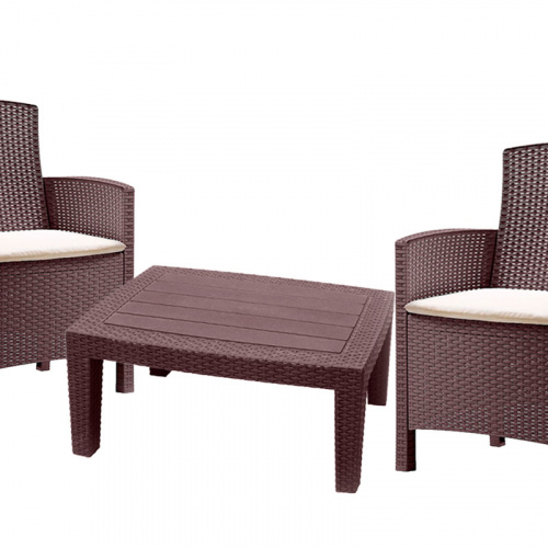 Комплект мебели Rosario Balcony Set, цвет коричневый