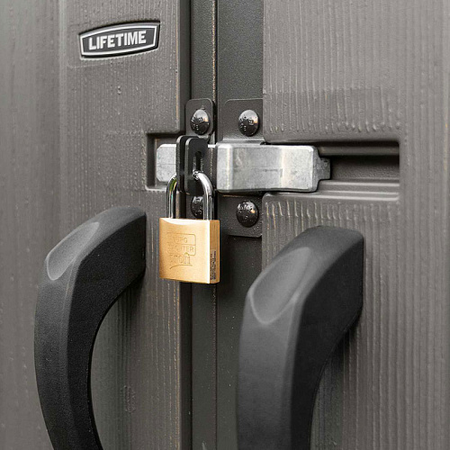 Сарай пластиковый WoodLook 15*8 DD