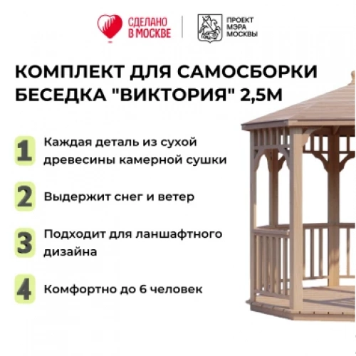 Беседки Виктория d 2,5 (стандарт)