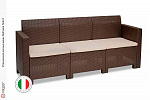 Комплект мебели NEBRASKA SOFA 3 (3х местный диван), венге, белый