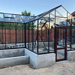 Теплица Botanik Т Standard с тамбуром и комплектом купейных дверей Ботаник