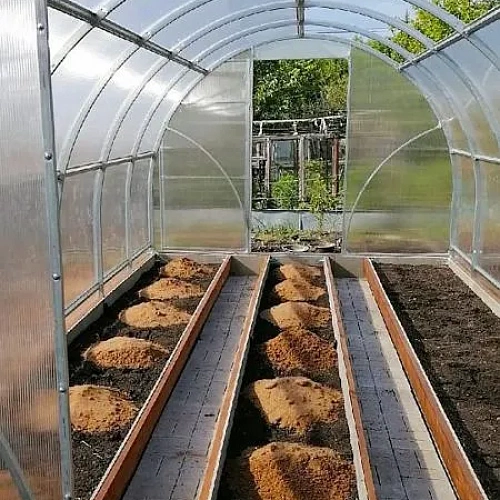 Теплица Воля Сигма с открывающейся крышей (шаг 100 см)