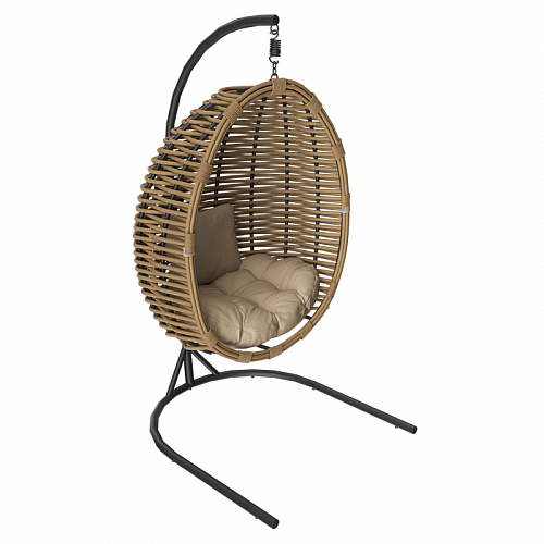 MOKKA MAJORCA подвесное кресло, цвет капучино, соломенный