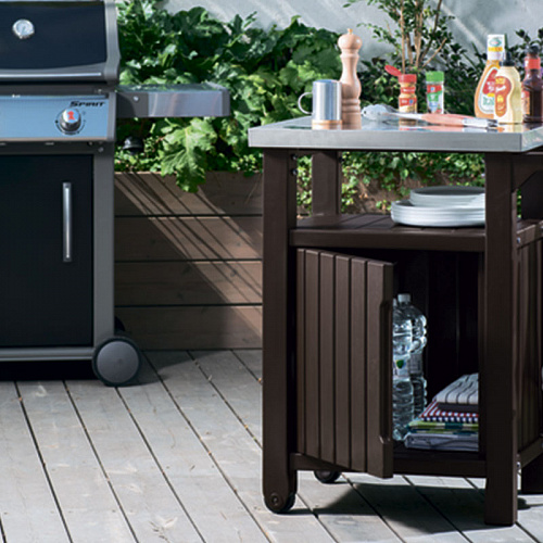 Столик для барбекю UNITY 105L, коричневый