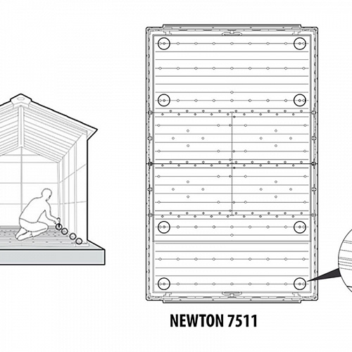 Сарай пластиковый Newton 7511