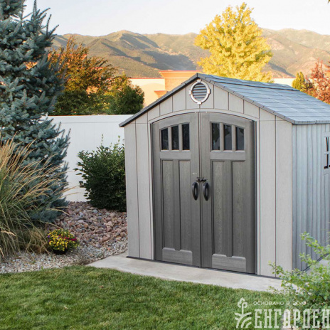 Сарай пластиковый WoodLook 8*10 NEW