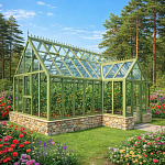 Теплица АЛЬФА  с тамбуром 4.0