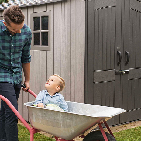 Сарай пластиковый WoodLook 7*9.5