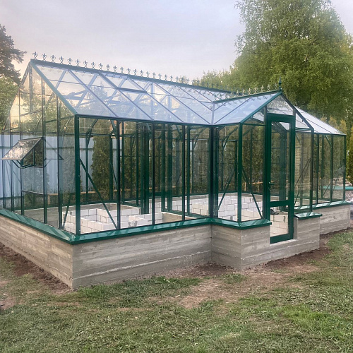 Теплица Botanik Т Maximum с минитамбуром и комплектом купейных дверей Ботаник