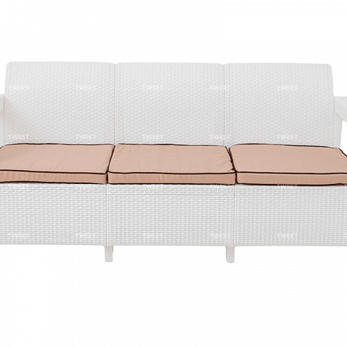 Мебель Tweet Диван 3-х местный, венге, белый