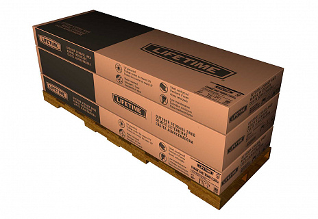 Сарай пластиковый WoodLook 15*8 DD