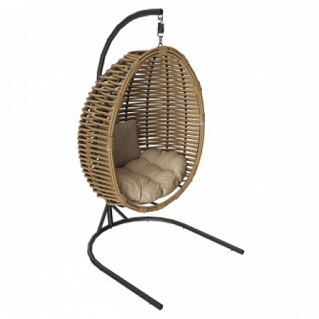 MOKKA MAJORCA подвесное кресло, цвет капучино, соломенный