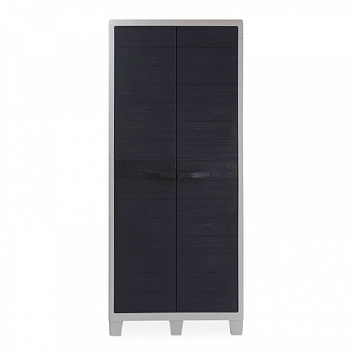 Уличный шкаф TOOMAX 2х дверный глубокий WOODY'S XL (4 полки), антрацит