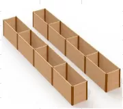 Комплект прямых грядок в теплицу Botanik Standard Ботаник