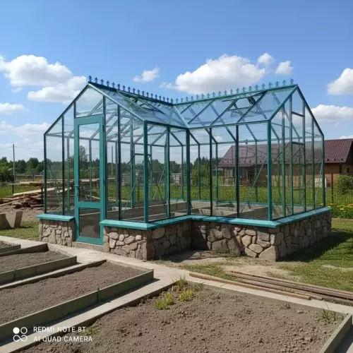 Теплица Botanik Т Standard с тамбуром и комплектом поворотных дверей Ботаник