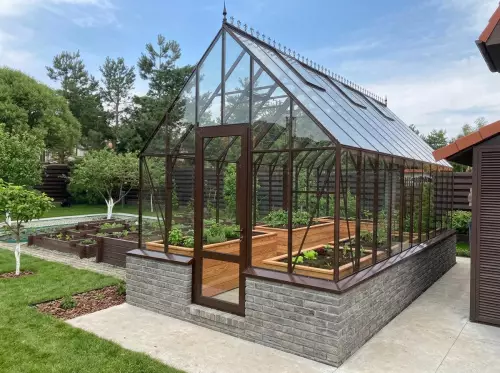 Теплица Botanik Style 45 Standard с комплектом купейной двери Ботаник