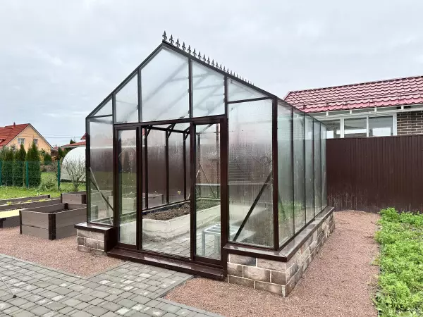 Английская стеклянная Теплица Эконика 3.0 Производство Енгарден.