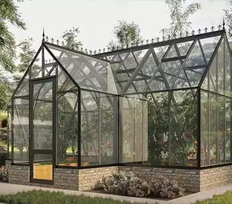 Теплица Botanik T Style 45 Standard с тамбуром Mini с комплектом купейной двери Ботаник