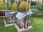 Теплица Botanik Т Standard с тамбуром и комплектом купейных дверей Ботаник