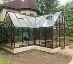 Теплица Botanik T Style 45 Standard с тамбуром Standard с комплектом купейной дверью Ботаник