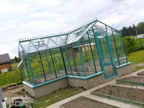 Теплица Botanik Т Standard с тамбуром и комплектом купейных дверей Ботаник