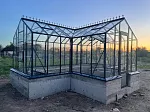 Теплица Botanik Т Standard с тамбуром и комплектом купейных дверей Ботаник