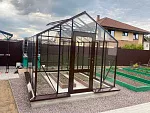 Теплица Botanik Standard с комплектом купейной двери Ботаник