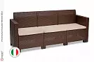 Комплект мебели NEBRASKA SOFA 3 (3х местный диван), венге, белый
